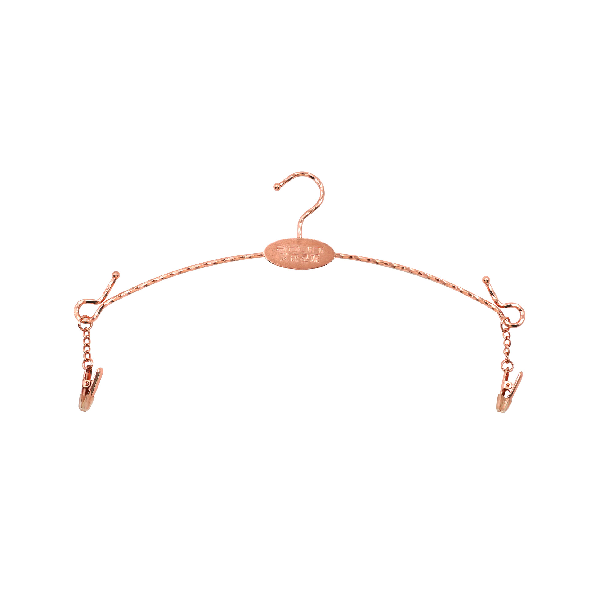 LH006 Metal lingerie hanger with clips